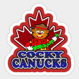 Cactusball: Cocky Canucks Sticker